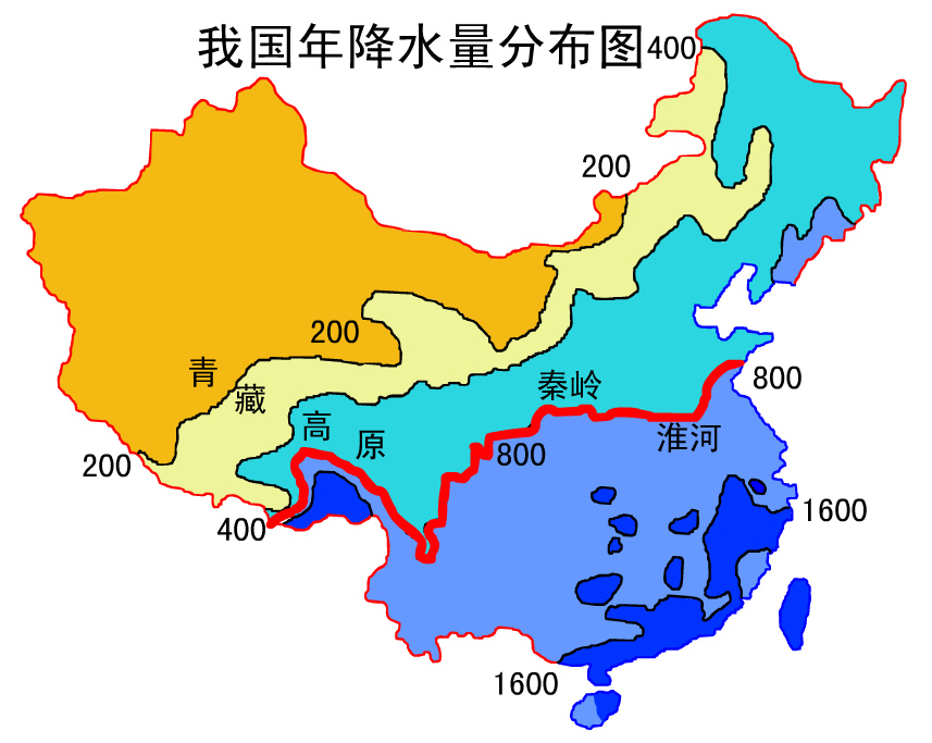 秦岭淮河一线是中国的南北分界线.