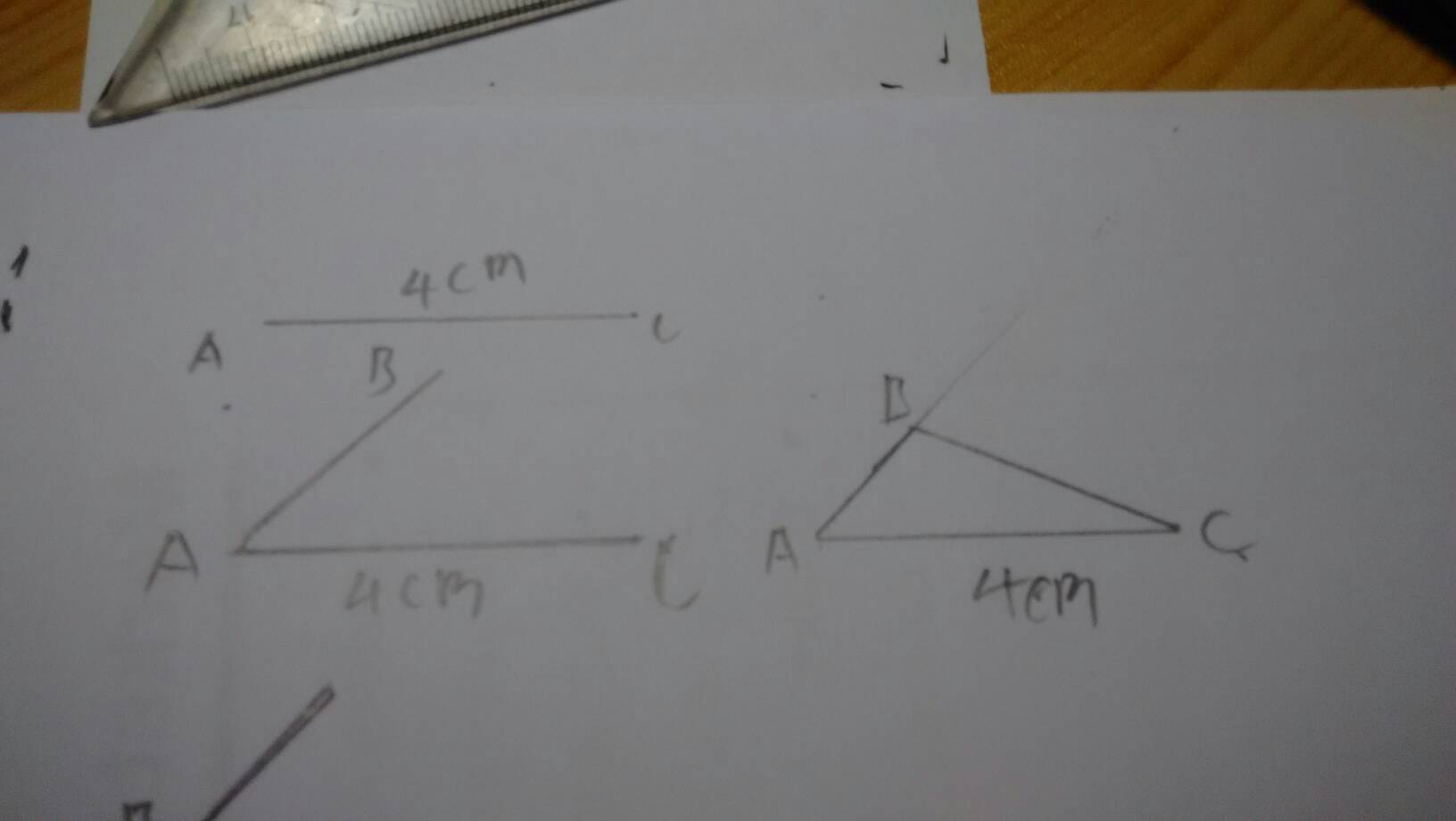 画三角形abc,使角a=45度,角b=30度,ac=4cm.告诉我画图