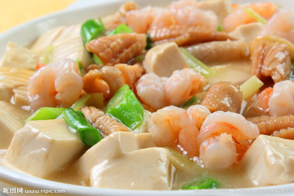 鲜虾豆腐