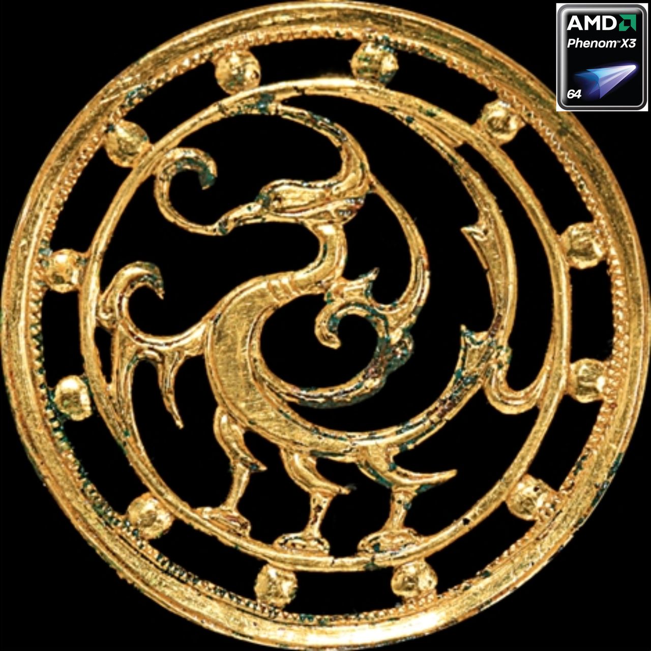 三足乌又称三足金乌,在中国古代神话里,红日中央有一只黑色的三足乌鸦