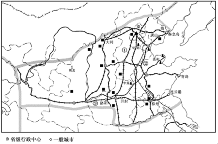 读华北地区示意图(如图)和相关材料,回答下列问题.