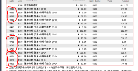 招商银行信用卡账单问题
