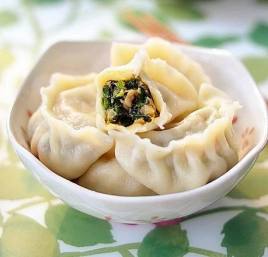 雪菜猪肉煎饺