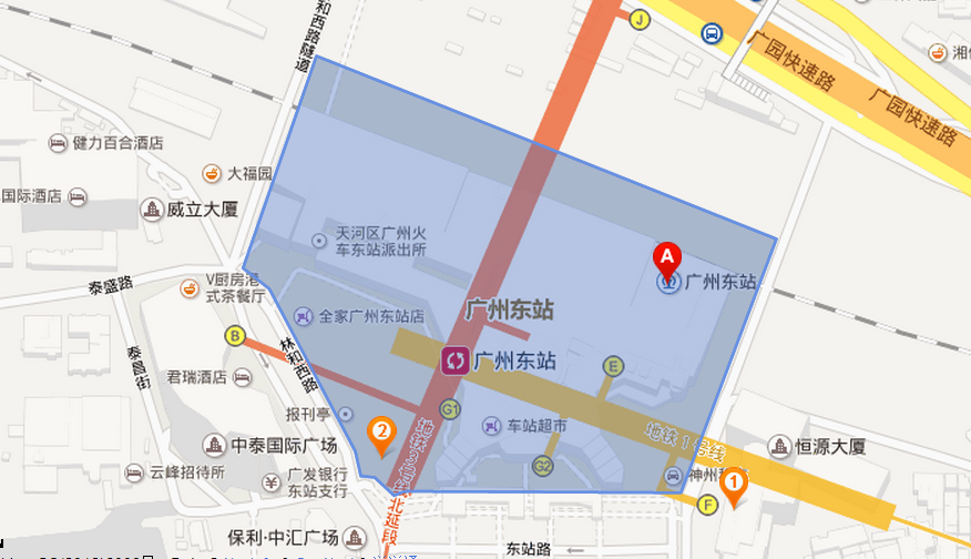 广州的一个天河的火车站,具体地址是广州市天河区东站路1号 提问者