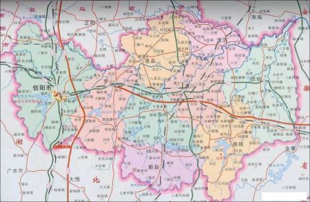 谁有信阳市的交通旅游图(是整个信阳的)?旅游景点分布