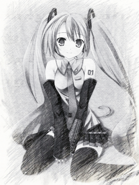 有没有绘画专家能给我画初音未来吗