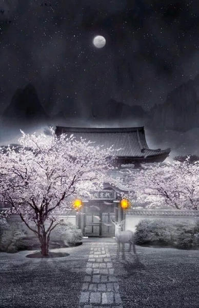 求古风描写这个图片的