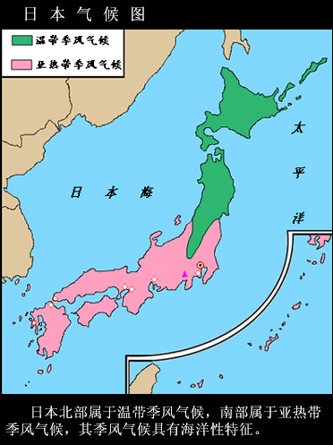 日本本州岛东北部为什么气候