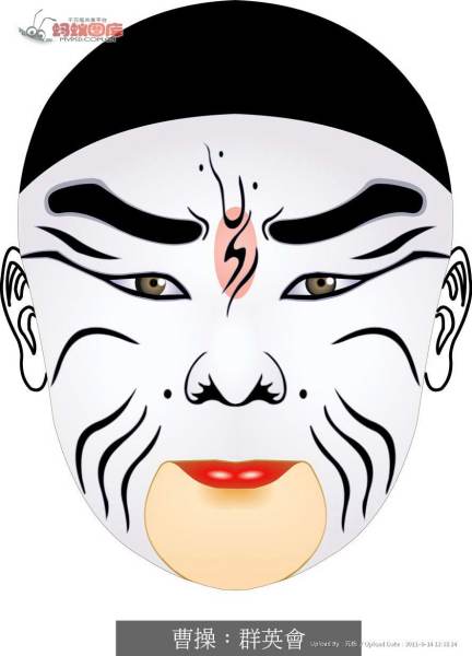 戏曲中曹操的脸谱是什么颜色?